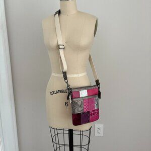 Coach Pink Patchwork Sm Swingpack Messenger Cross Body Handbag Purse New